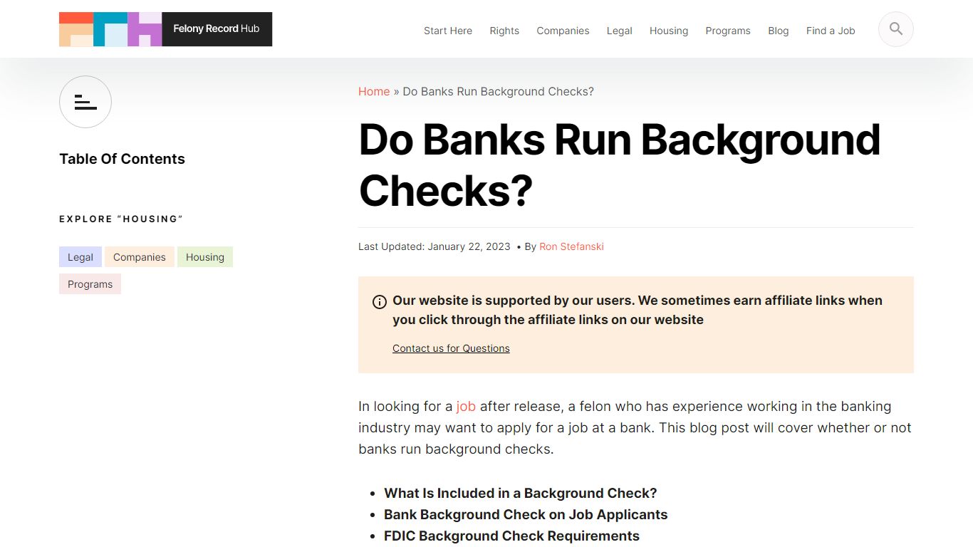Do Banks Run Background Checks? | Felony Record Hub